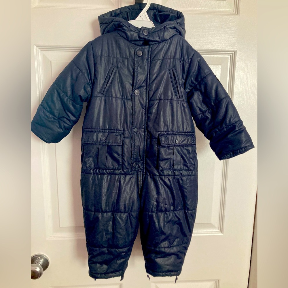 Jacadi Paris 18M navy blue snowsuit